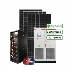 Sistem penyimpanan energi surya 30kw komersial dengan baterai