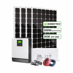 penggunaan perumahan 3kw dari jaringan sistem tenaga surya
