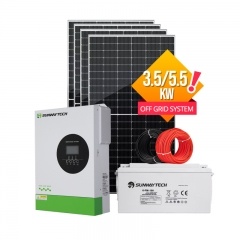 Paket Penyimpanan Energi Surya 3,5KW 5,5kW All-in-one untuk Listrik Rumah Mandiri