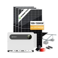 Kit Tata Surya On-Grid Perumahan 100-150kW dengan Pemantauan WiFi