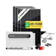 Sistem PV Surya On-Grid 185-253KW dengan Penyimpanan Energi