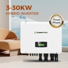 Sunway 3-30kw Inverter Tenaga Surya Penyimpanan Hibrid Tiga Fase