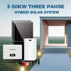 Sistem Penyimpanan Energi Surya Hibrida Atap Rumah Sunway 3-30kw